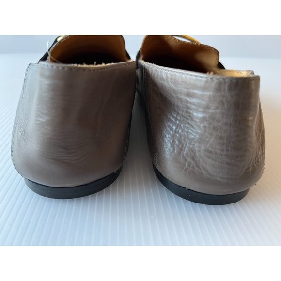 Isabel Marant Gray Leather Loafers w/ Buckle Detail, Size 11 (US) 41 (EU) - Picture 6 of 11
